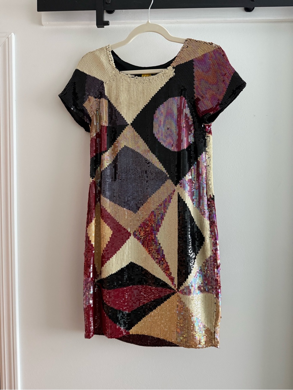Catherine Malandrino Geometric Sequin Dress